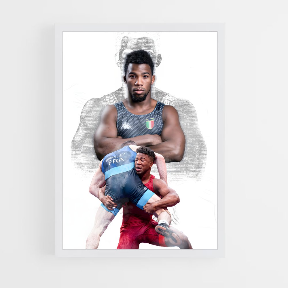 Poster Frank chamizo – affiche Lutte (vue 3)